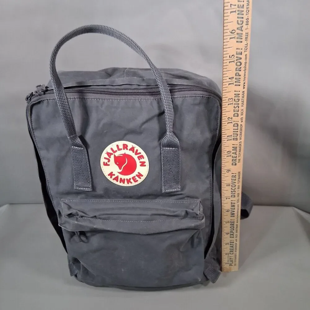 Fjallraven Kanken Backpack Graphite Grey Water Resistant Daypack 16L 23510